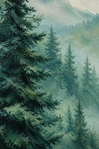 Forest Painting – Detail