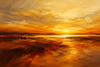 Golden Horizon Abstract